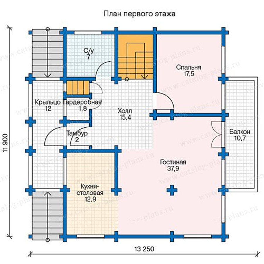 План 2-этажа проекта 13-37