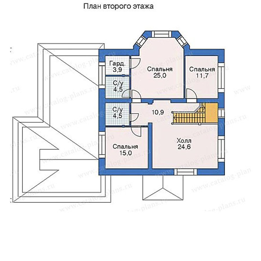 План 2-этажа проекта 52-14
