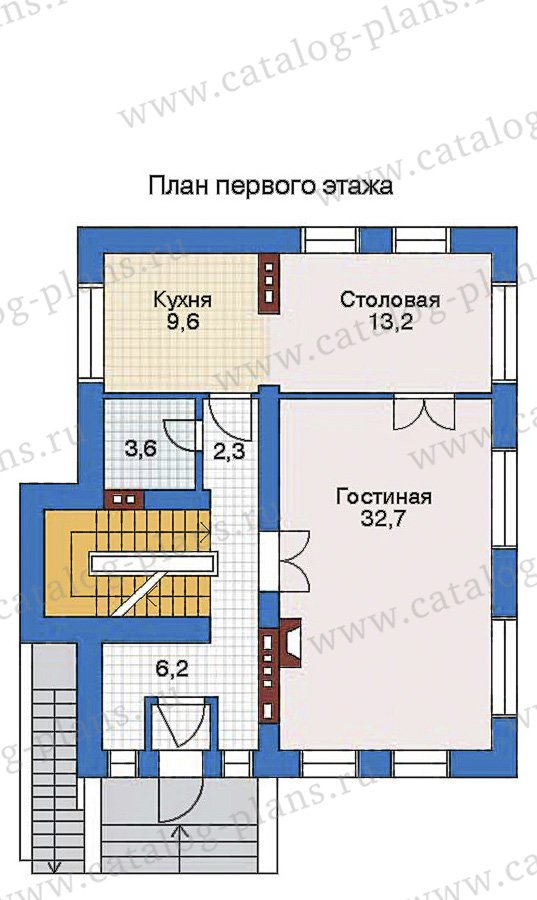 План 2-этажа проекта 32-41