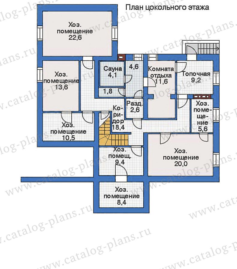 План 1-этажа проекта 34-90
