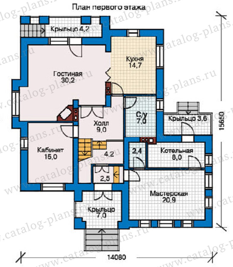 План 1-этажа проекта 31-91