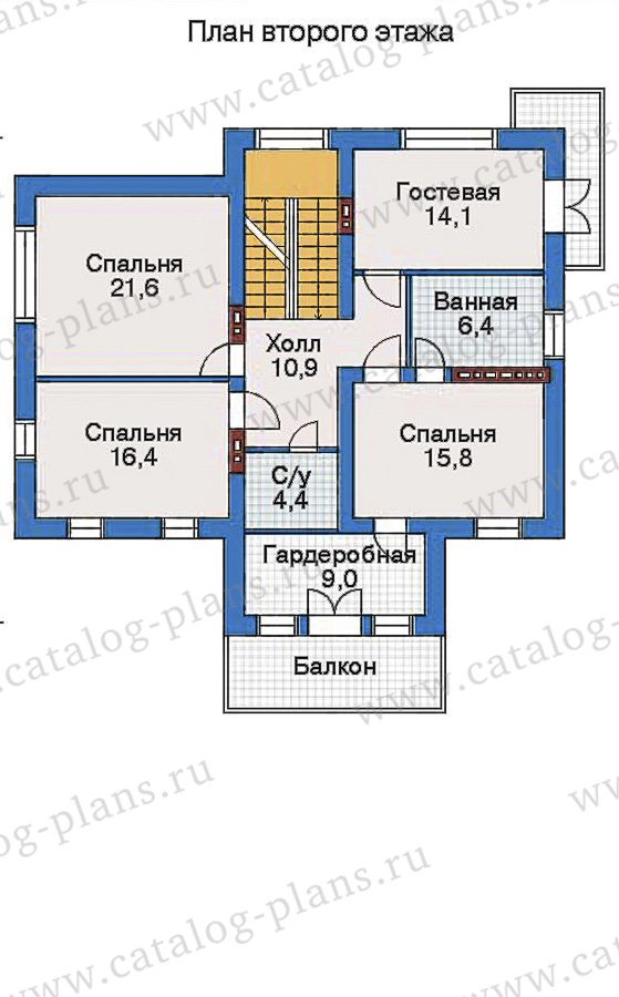 План 3-этажа проекта 32-48