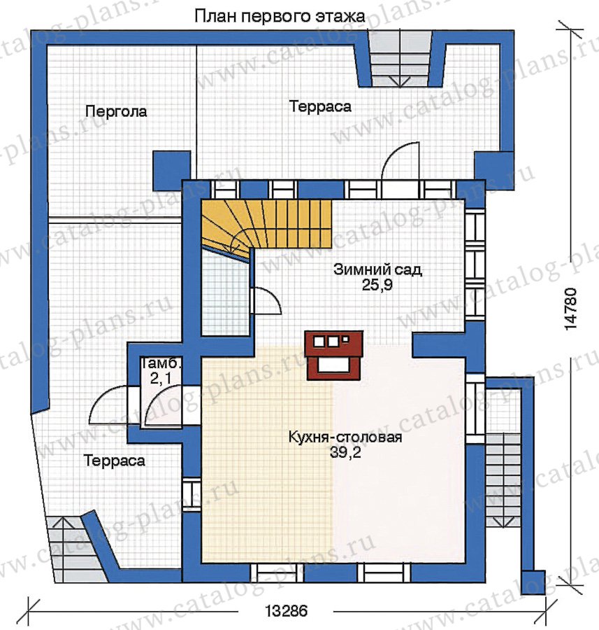 План 2-этажа проекта 35-29