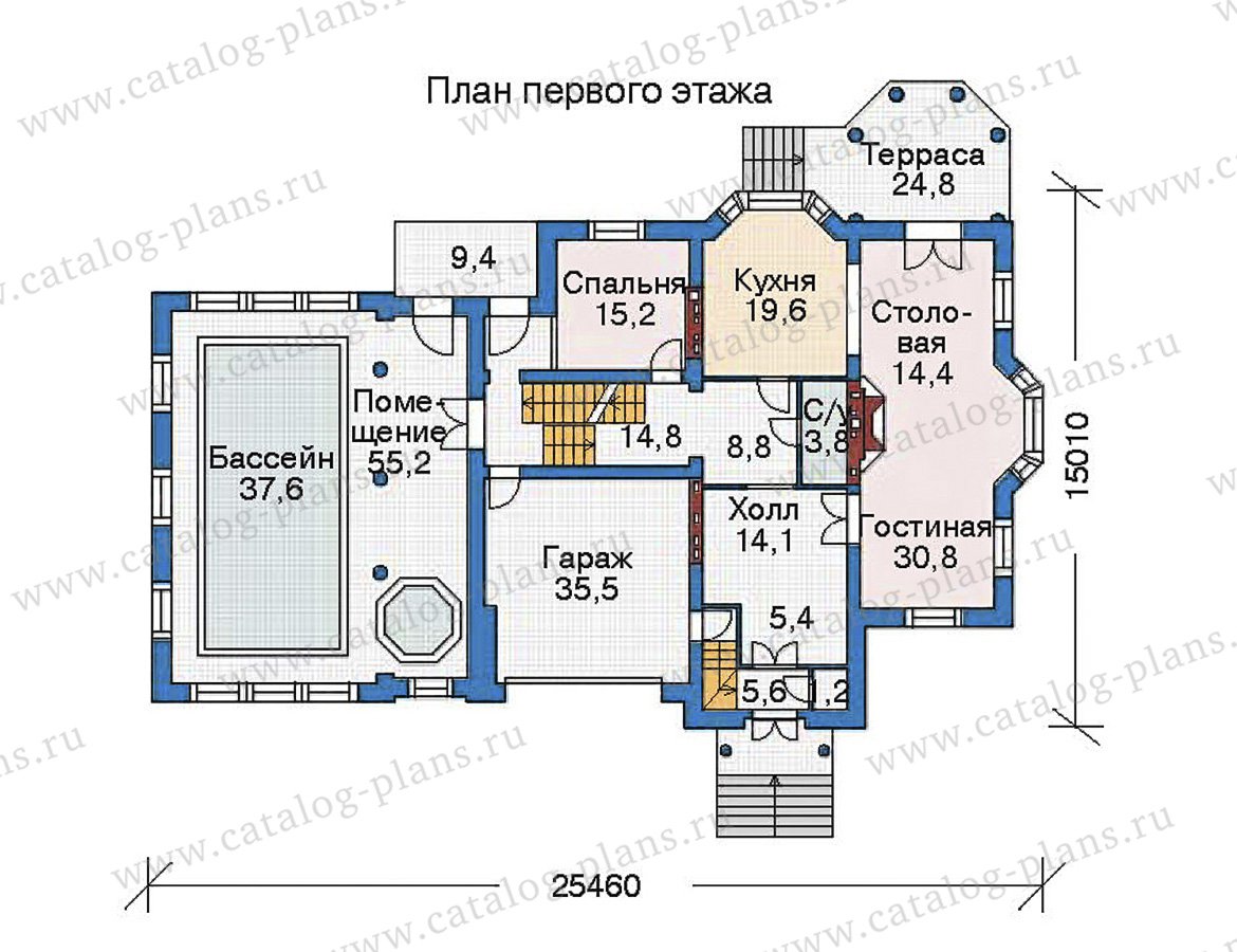 План 2-этажа проекта 35-81