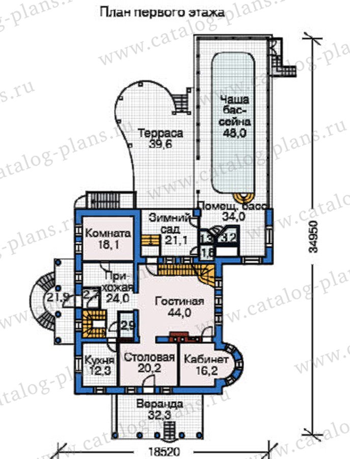 План 2-этажа проекта 37-62