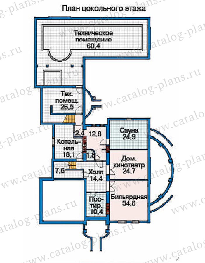План 1-этажа проекта 35-85