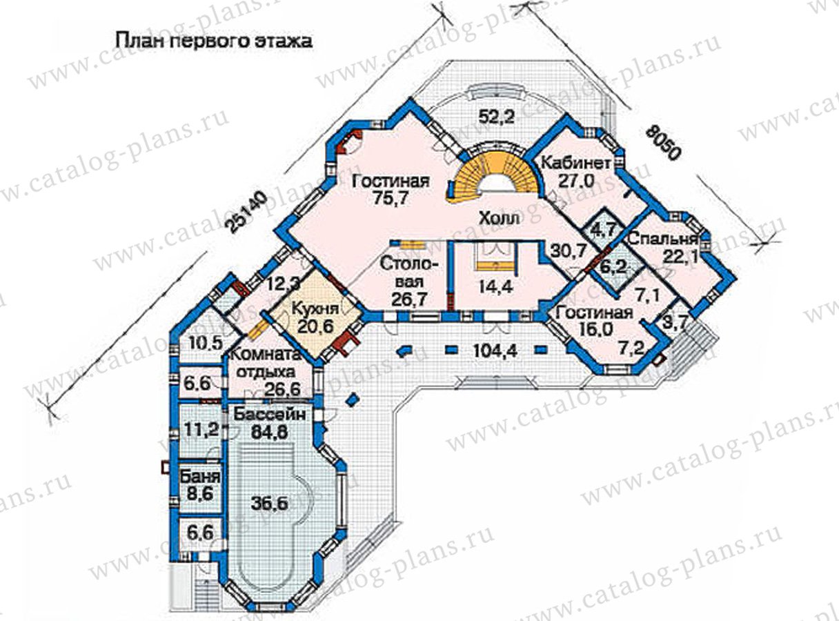План 2-этажа проекта 36-10