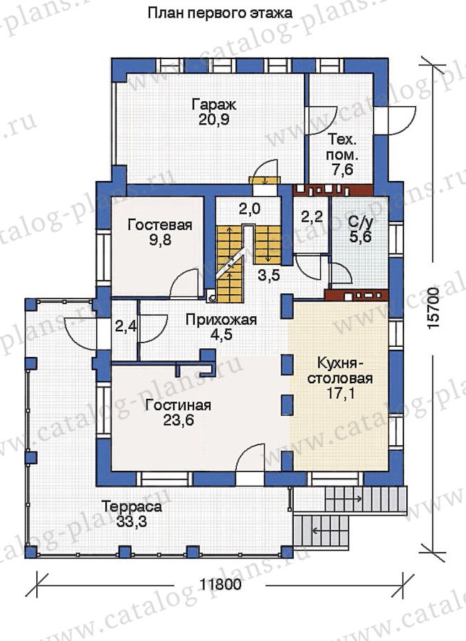 План 2-этажа проекта 53-74