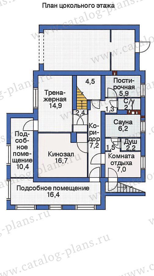 План 1-этажа проекта 53-74