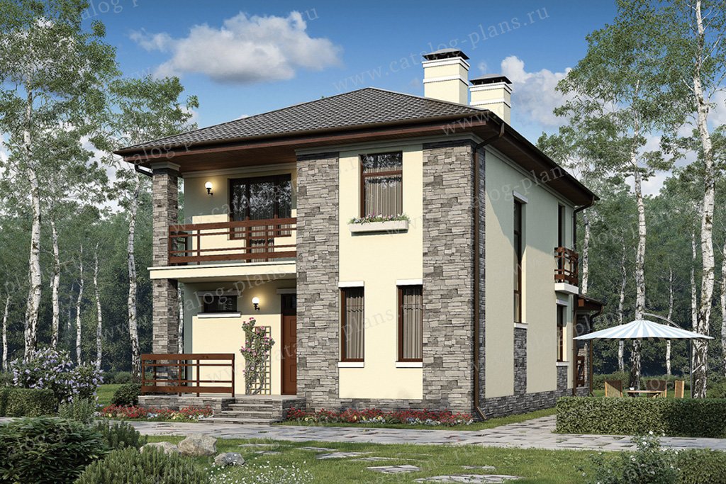 Модель проекта дома №57-07