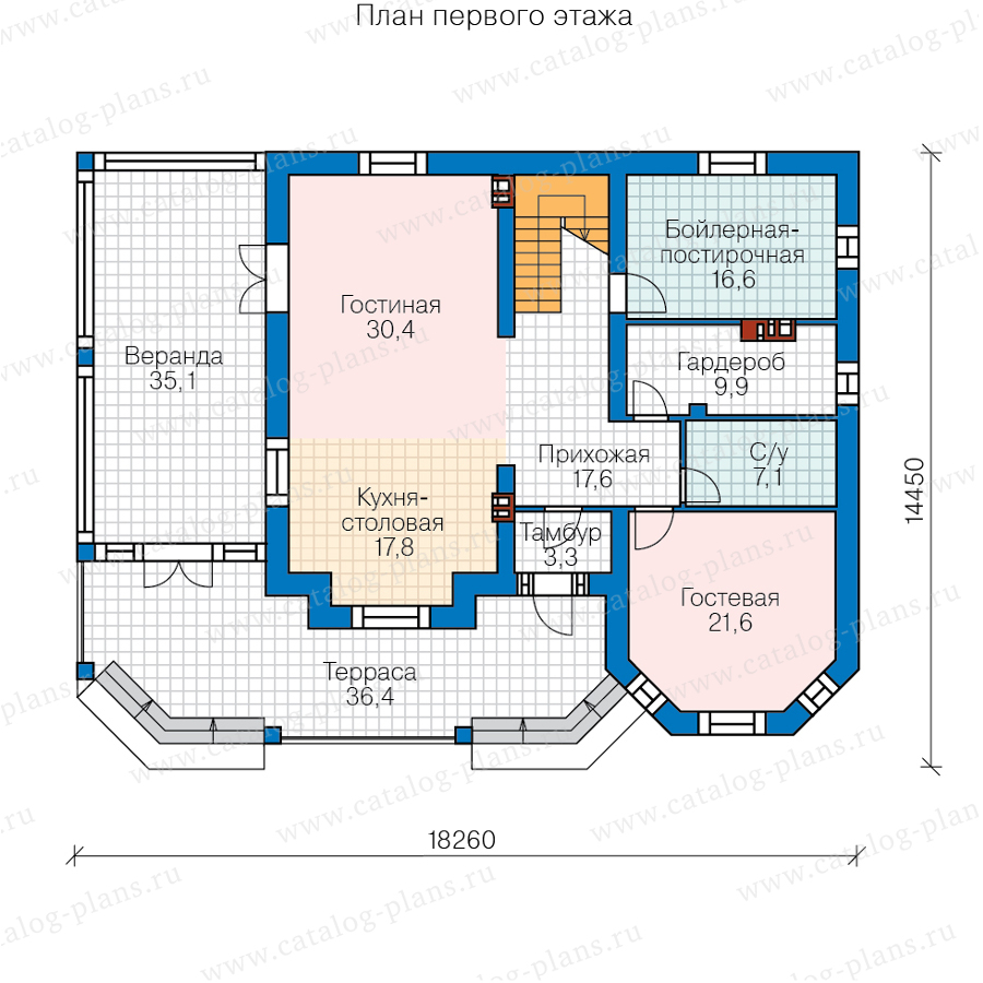 План 1-этажа проекта 40-11HL