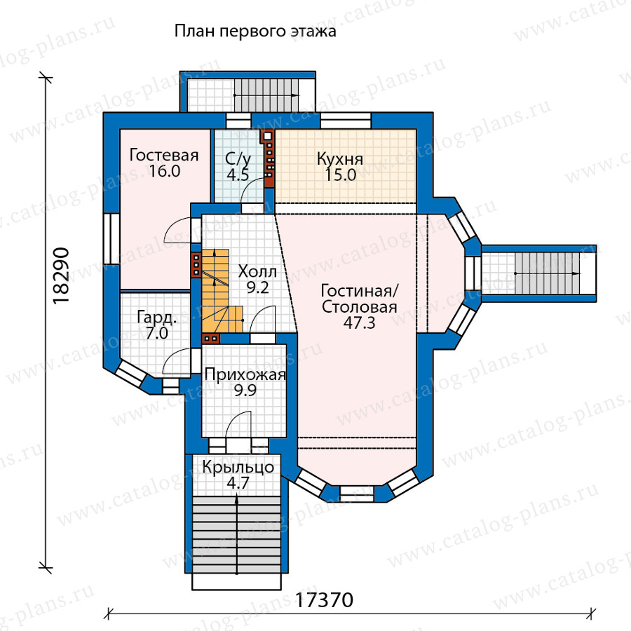 План 2-этажа проекта 45-96K1L
