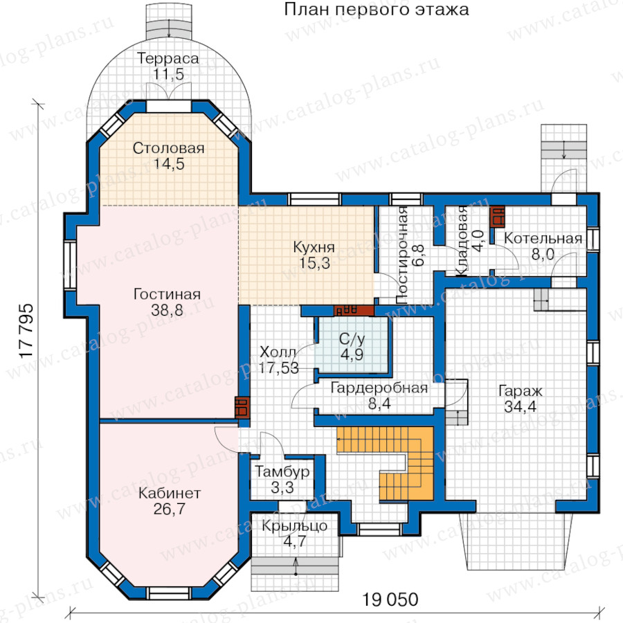 План 1-этажа проекта 57-69K