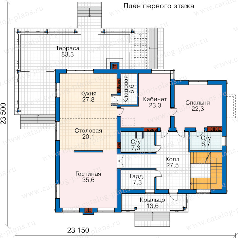 План 2-этажа проекта 62-15M