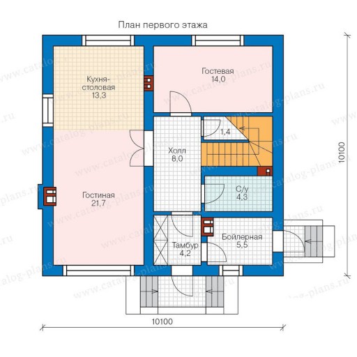 Проекты домов и коттеджей с мансардой 10 на 10 метров - 10х10