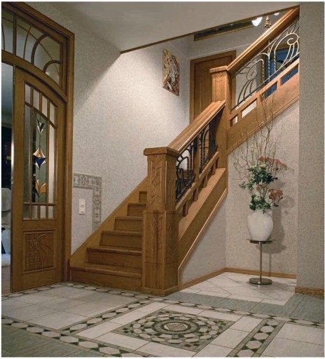 кованая лестница в стиле модерн