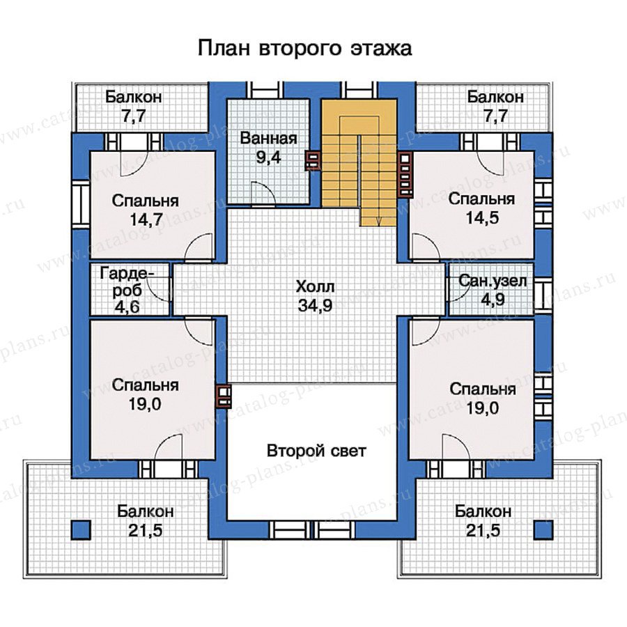План 2-этажа проекта 40-09