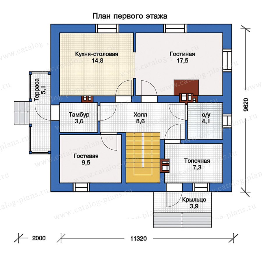 План 1-этажа проекта 40-04
