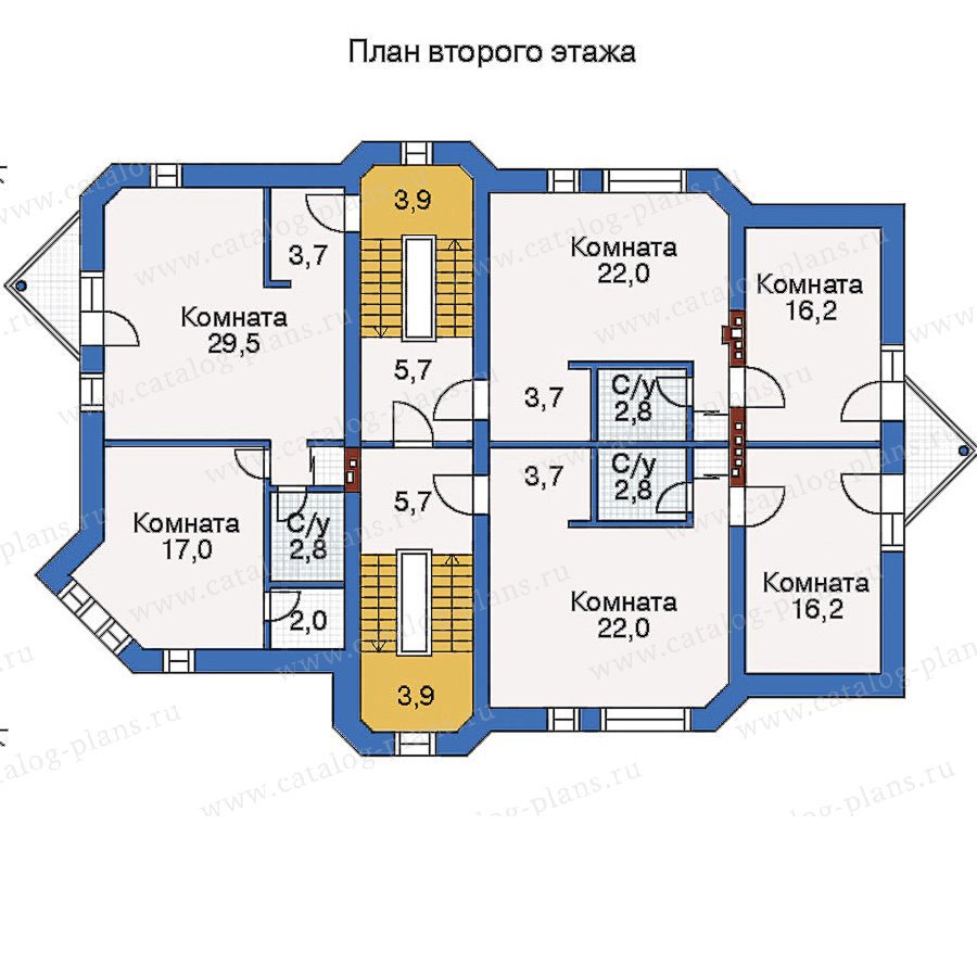 План 2-этажа проекта 50-16