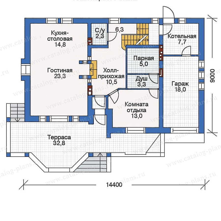 План 2-этажа проекта 50-43