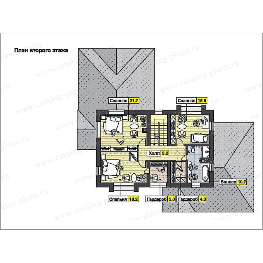 План 2-этажа проекта 49-91