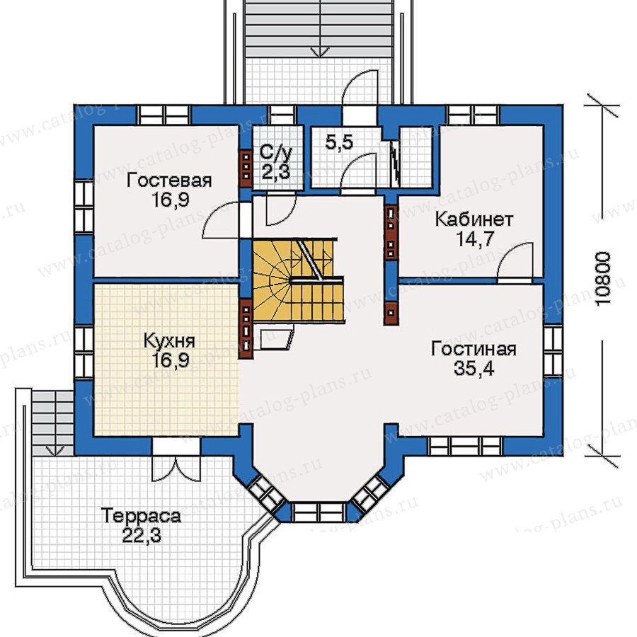 План 2-этажа проекта 51-17