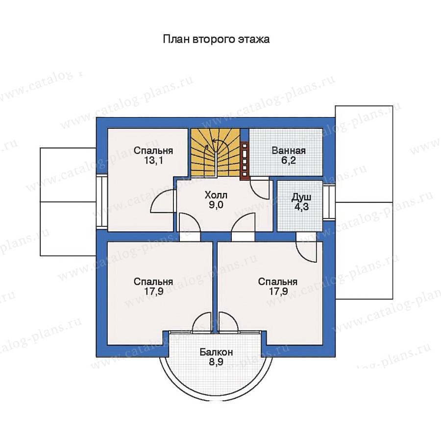 План 2-этажа проекта 50-93