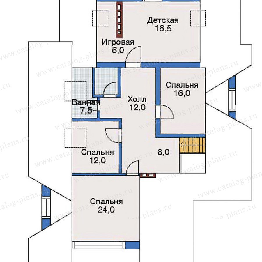 План 2-этажа проекта 51-55