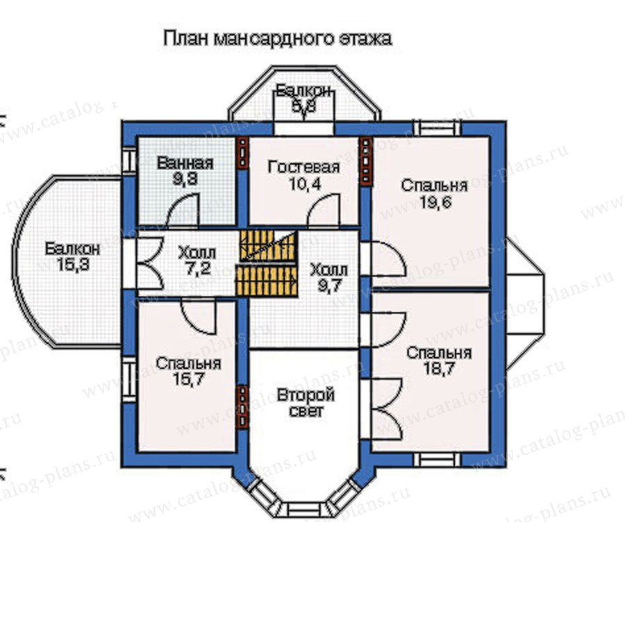 План 3-этажа проекта 52-60