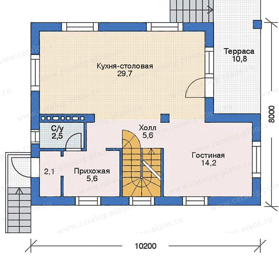 План 2-этажа проекта 52-53