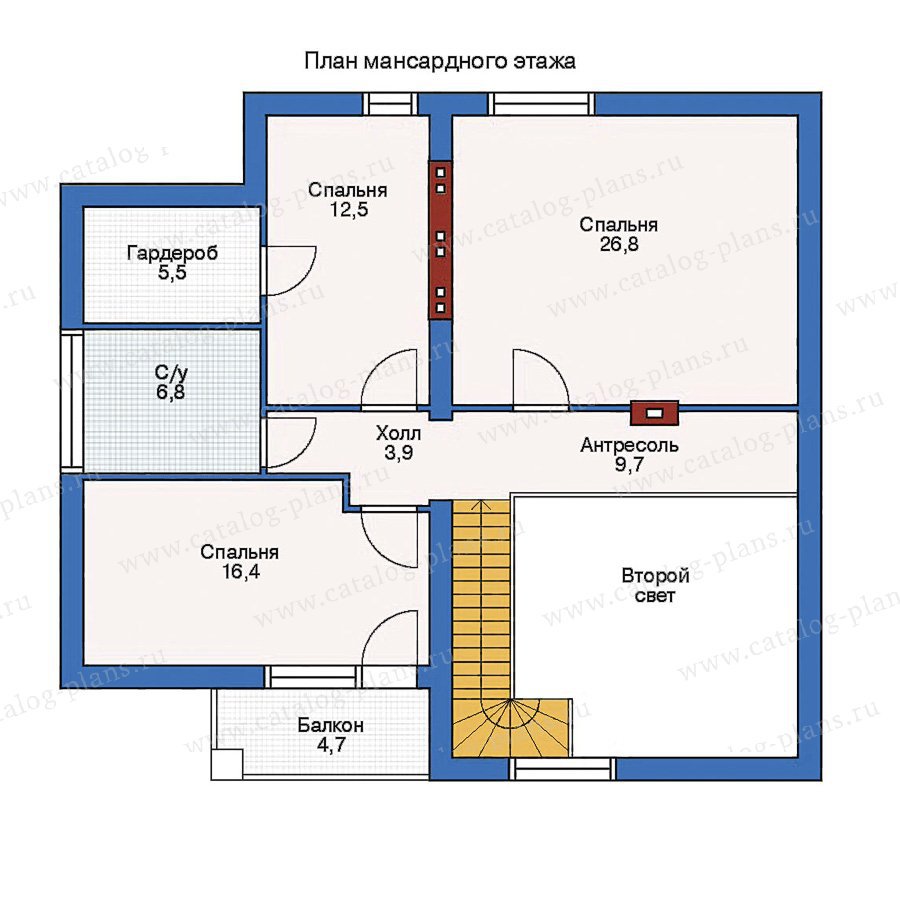 План 2-этажа проекта 53-04