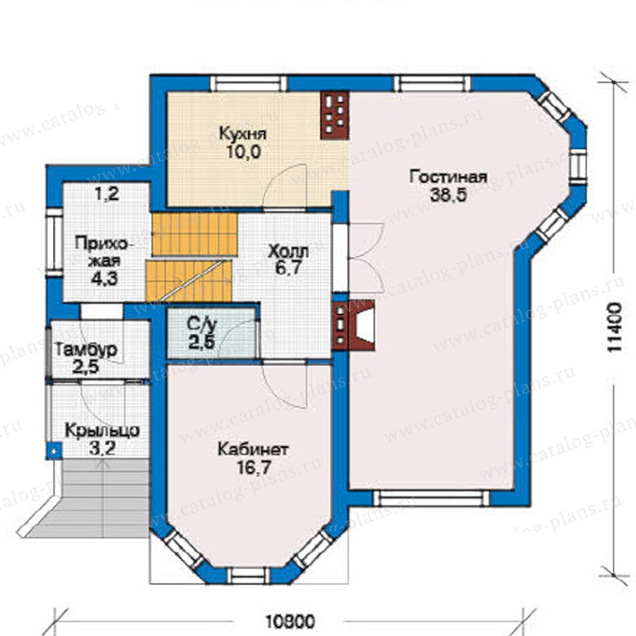 План 2-этажа проекта 54-64