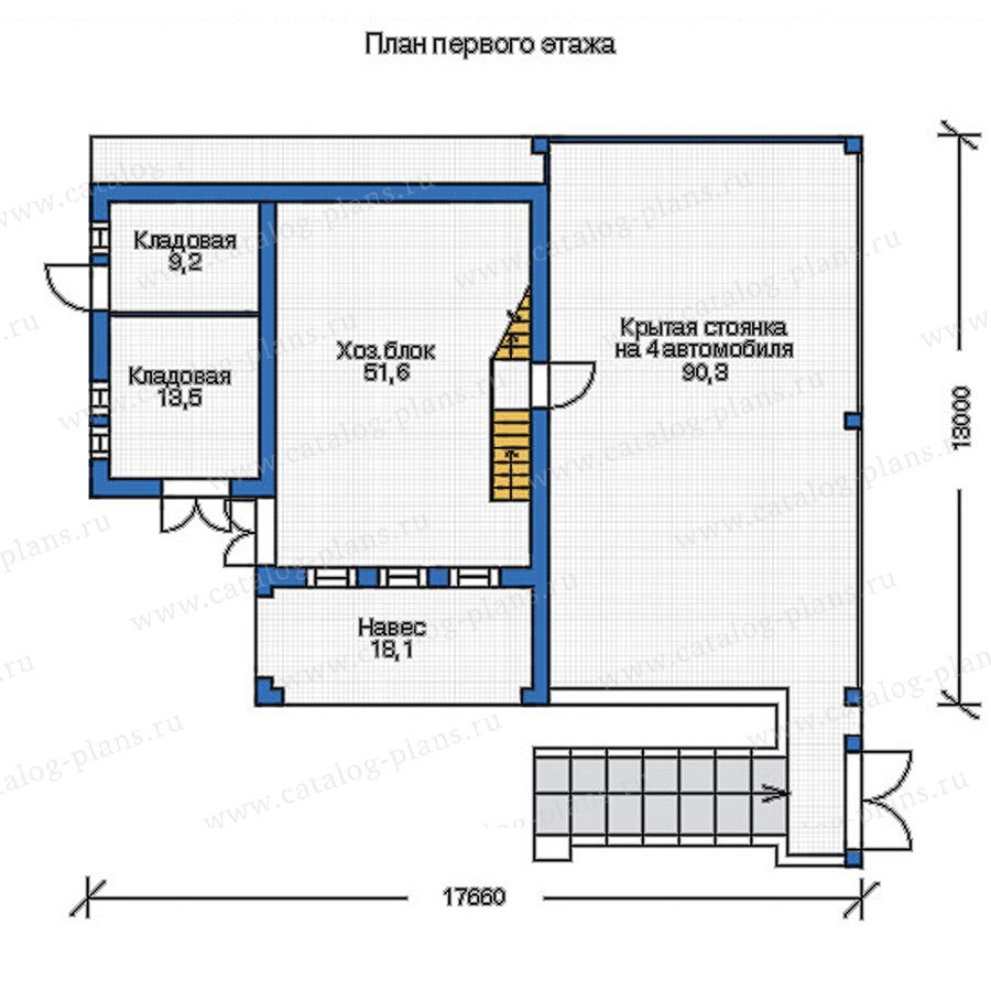 План 1-этажа проекта 55-06