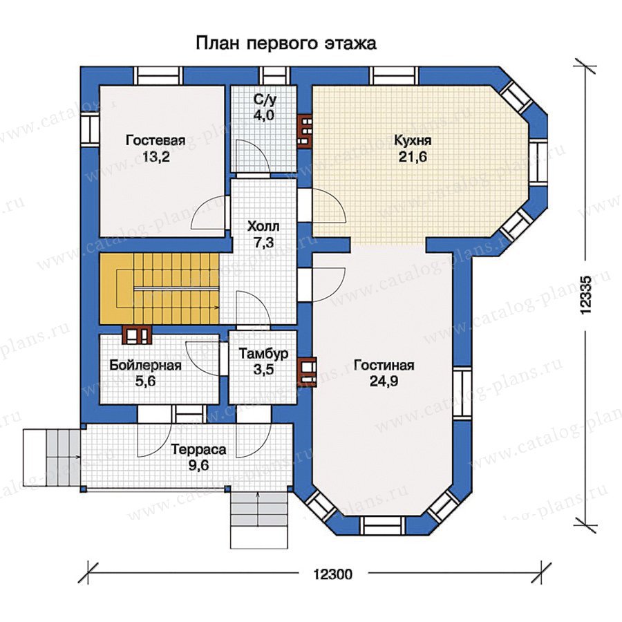 План 1-этажа проекта 56-97