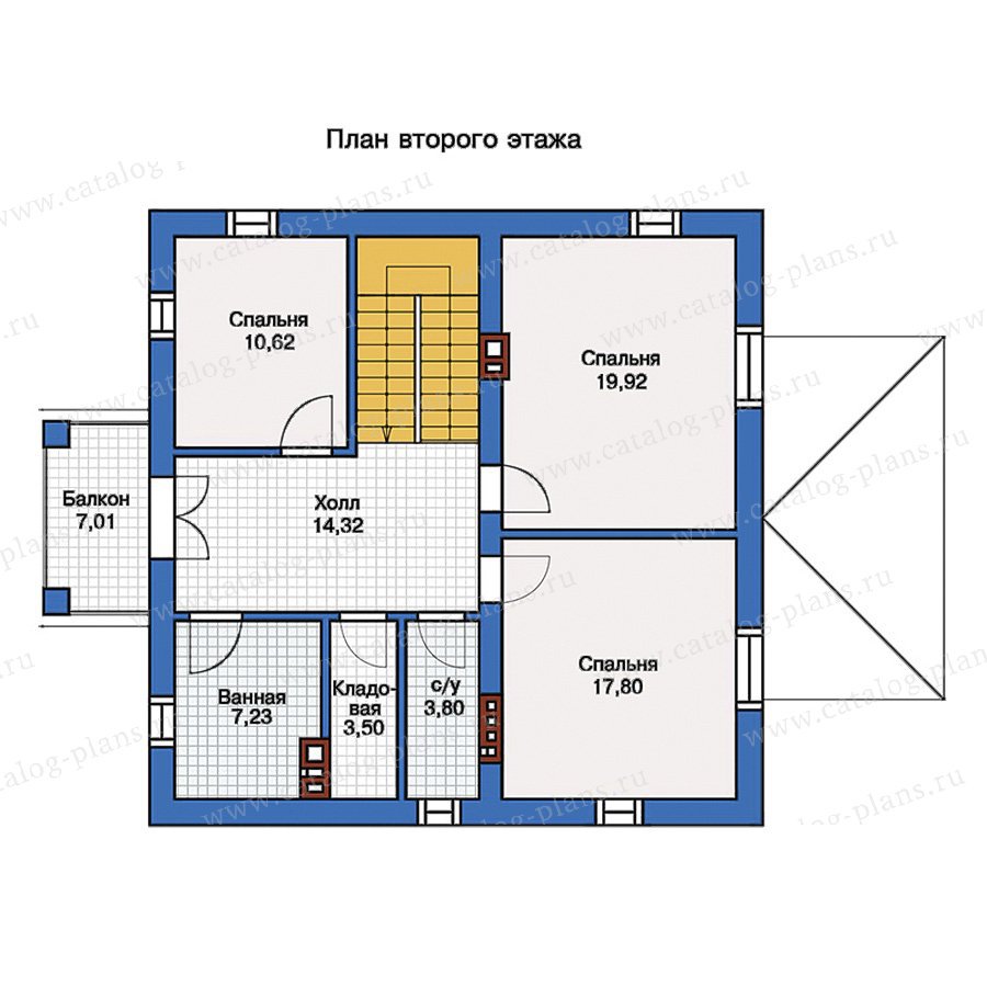 План 2-этажа проекта 57-05Cedral