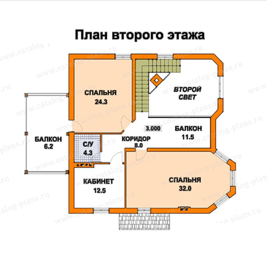 План 2-этажа проекта 59-39