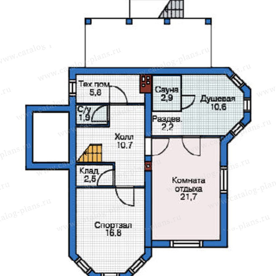 План 1-этажа проекта 37-68