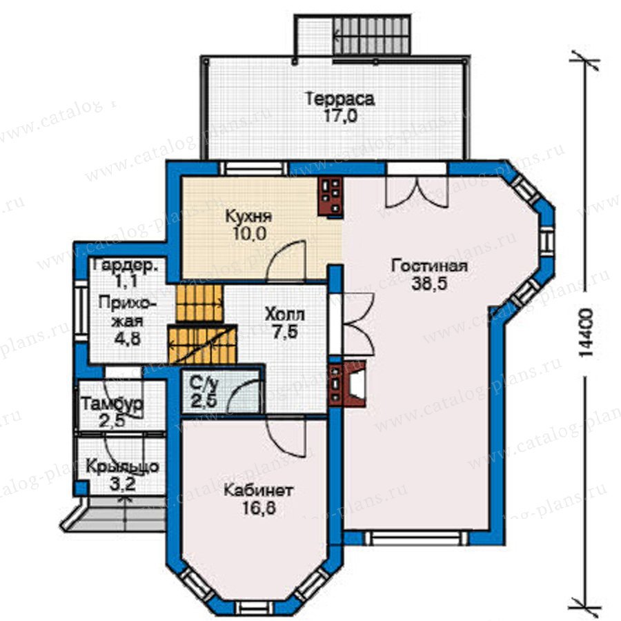 План 2-этажа проекта 37-68