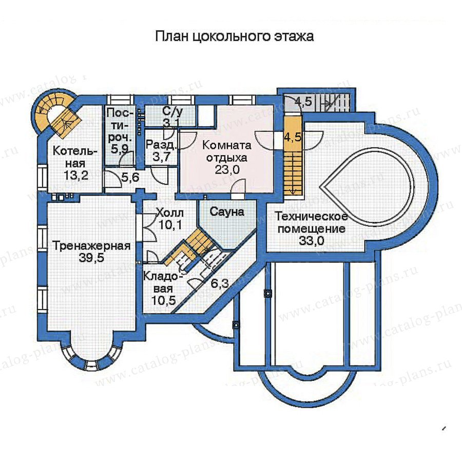 План 1-этажа проекта 35-87