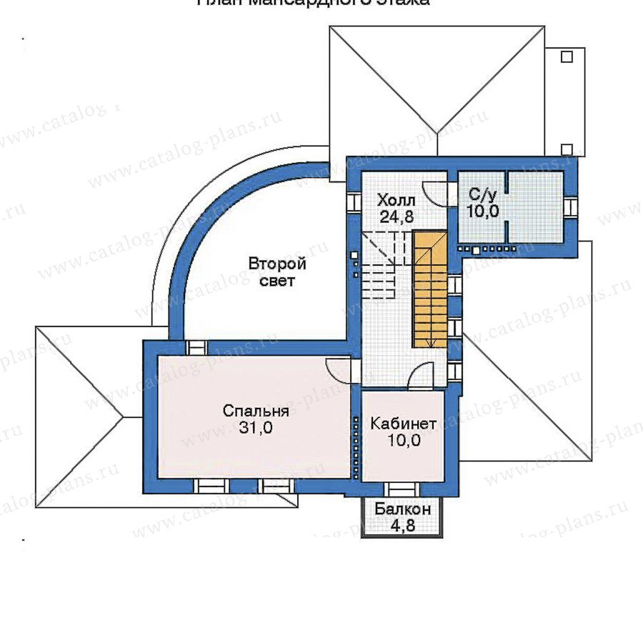 План 3-этажа проекта 35-88