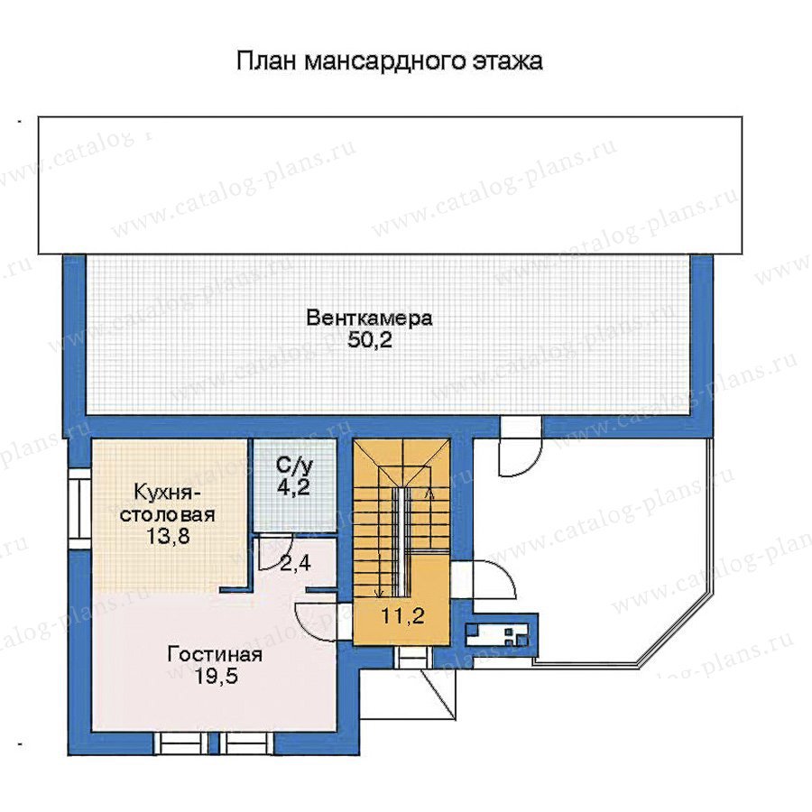 План 3-этажа проекта 35-97