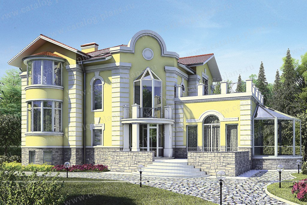 Проект 35-87, жилой дом, материал - кирпич, количество этажей - 3, архитектурный стиль - рококо, фундамент - монолитная ж/б плита