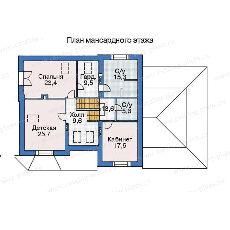 План 3-этажа проекта 35-91