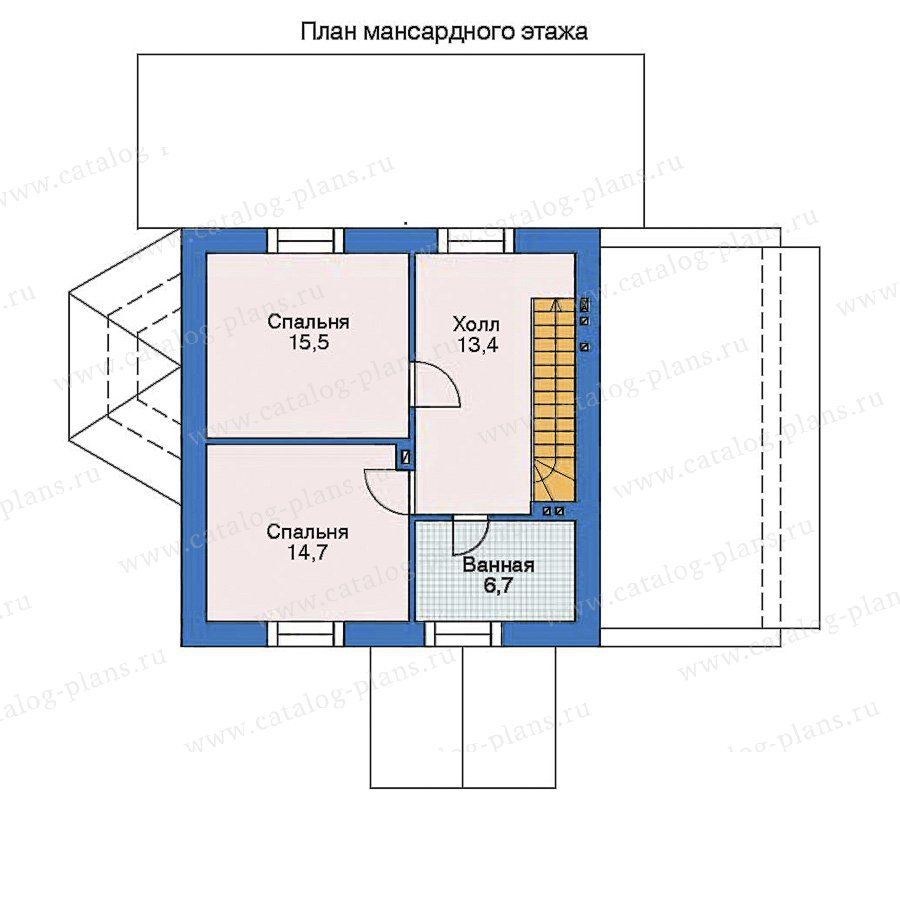 План 2-этажа проекта 35-35