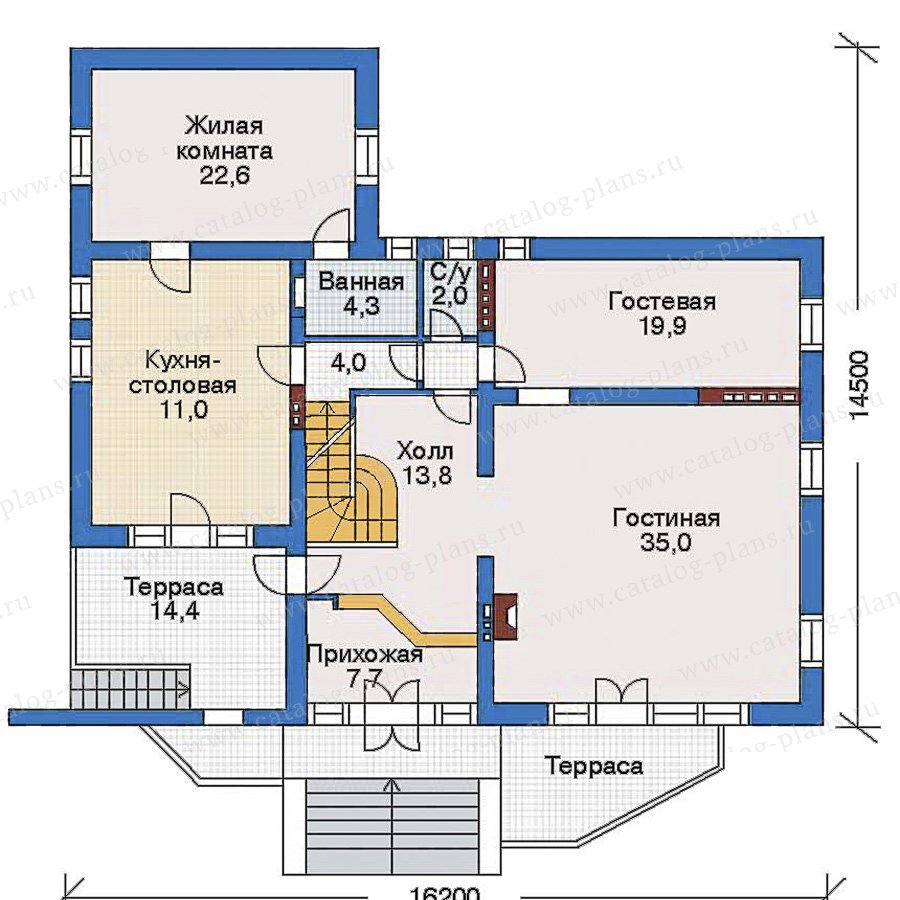План 2-этажа проекта 34-91