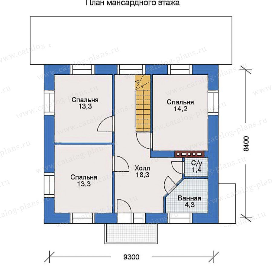 План 2-этажа проекта 34-57