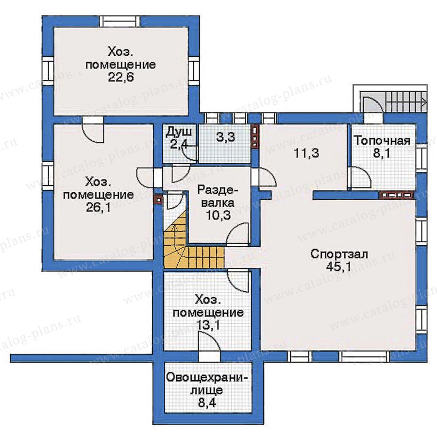 План 1-этажа проекта 34-91