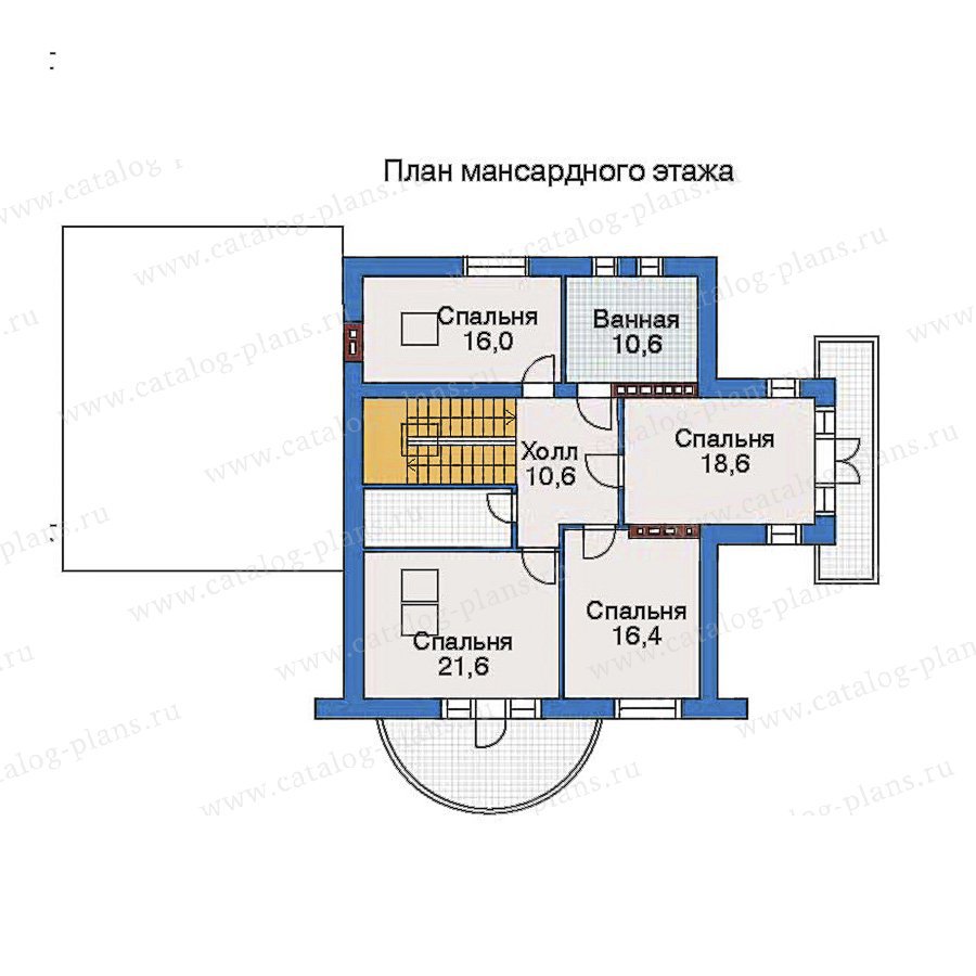 План 3-этажа проекта 34-89