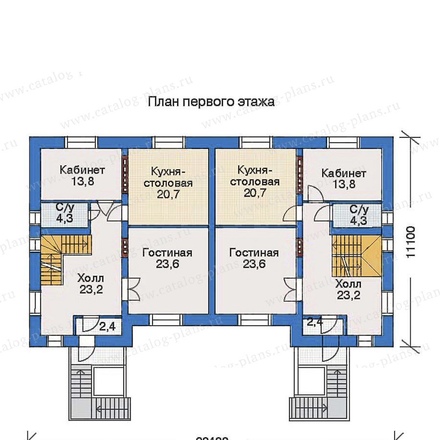 План 2-этажа проекта 33-03