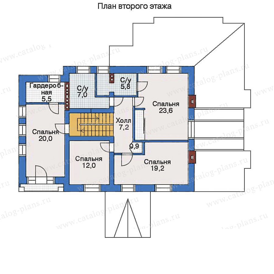 План 3-этажа проекта 33-46